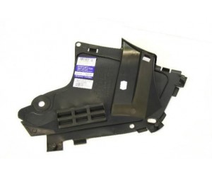 Защита переднего бампера левая Логан